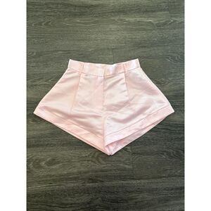 NWOT Miscreants x Revolve Pink Satin Shorts Size UK 10 US 6